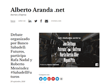 Tablet Screenshot of albertoaranda.net